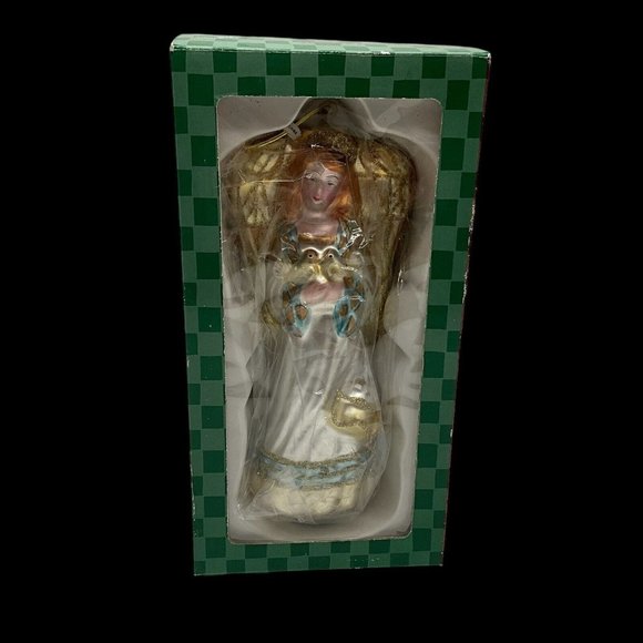 Mercury Glass 9.5 Inch Angel Ornament/Figurine Vintage  Mervyns NOS Collectible - Picture 2 of 15